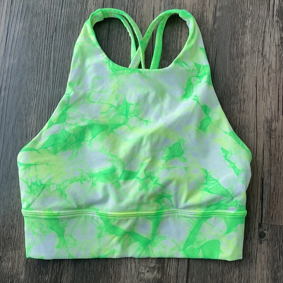 lululemon athletica Other - Lululemon Energy Bra High Neck Long Line *Shibori